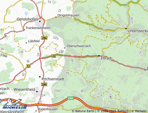 MICHELIN Breitbach map - ViaMichelin