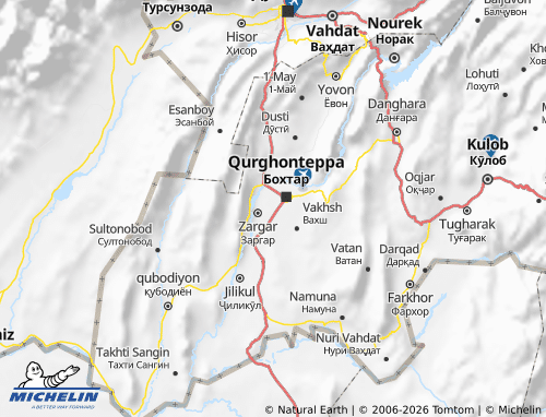 MICHELIN-Landkarte Kushoniyon - ViaMichelin