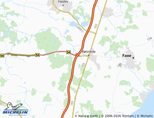 MICHELIN Kongsted-Borup map - ViaMichelin