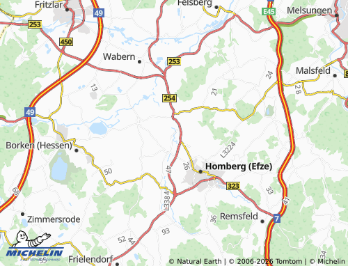 Mapa MICHELIN Berge - ViaMichelin