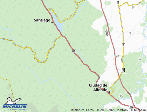 Mapa MICHELIN Álamo Sur - ViaMichelin