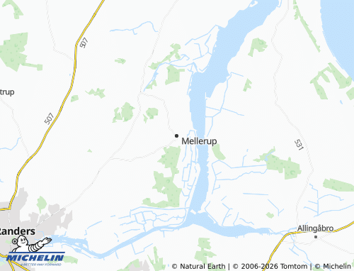 MICHELIN Mellerup map - ViaMichelin