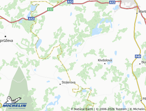 Mapa MICHELIN Stoponi - ViaMichelin