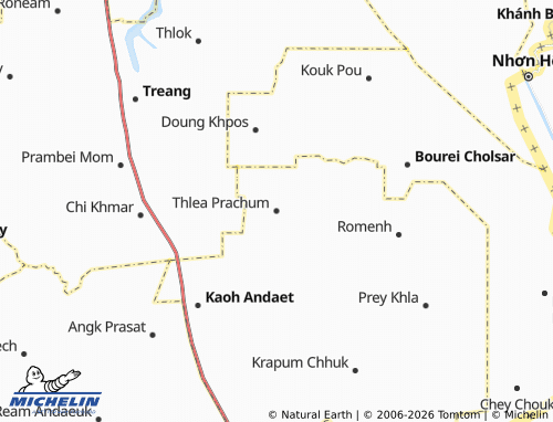Mapa MICHELIN Thlea Prachum - ViaMichelin