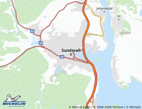 Mappa MICHELIN Sundsvall - ViaMichelin