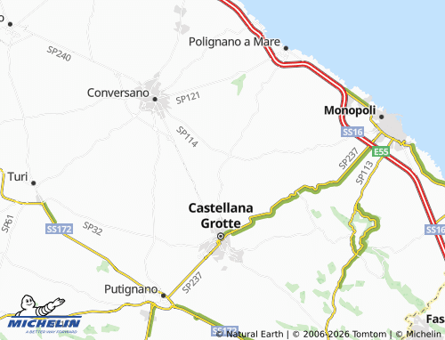 MICHELIN Triggianello map - ViaMichelin