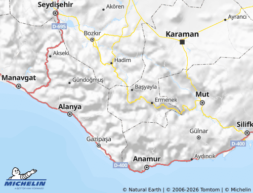 Mapa MICHELIN Sarıveliler - ViaMichelin