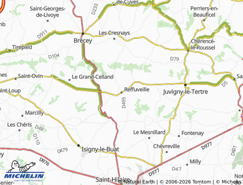 MICHELIN Reffuveille map - ViaMichelin