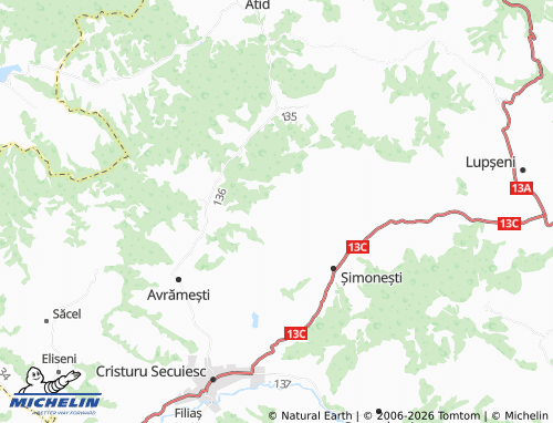 Mappa MICHELIN Medișoru Mare - ViaMichelin