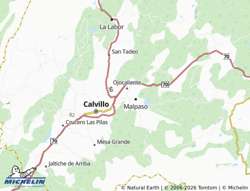 MICHELIN Potrero de Los López, Los López map - ViaMichelin