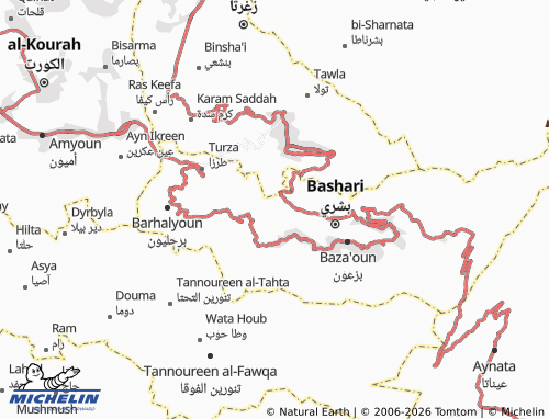 Mapa MICHELIN Wadi Qannoubeen - ViaMichelin