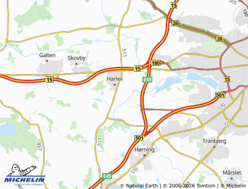 Mappa MICHELIN Gammel Harlev - ViaMichelin