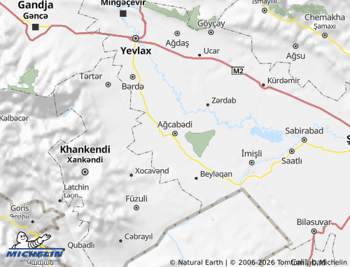 Carte MICHELIN Ağcabədi - ViaMichelin
