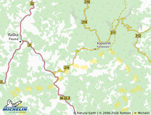 Carte MICHELIN Šipačina - ViaMichelin