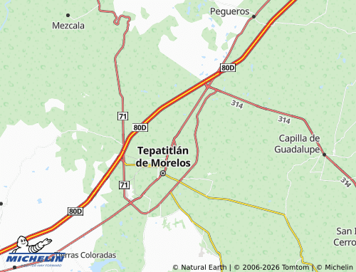 MICHELIN Portal Los Sauces map - ViaMichelin