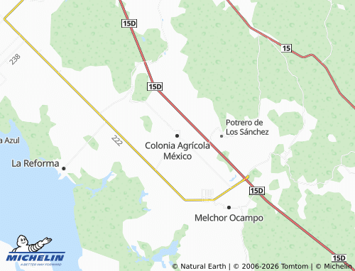 Mappa MICHELIN Colonia Agrícola México - ViaMichelin