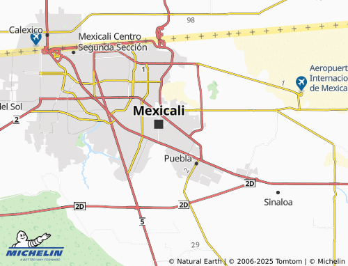 MICHELIN Valle del Colorado map - ViaMichelin
