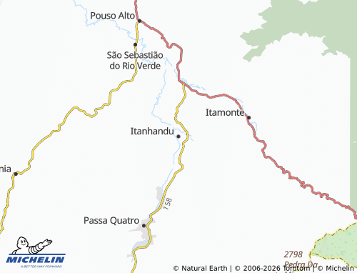Mapa MICHELIN Itanhandu - ViaMichelin