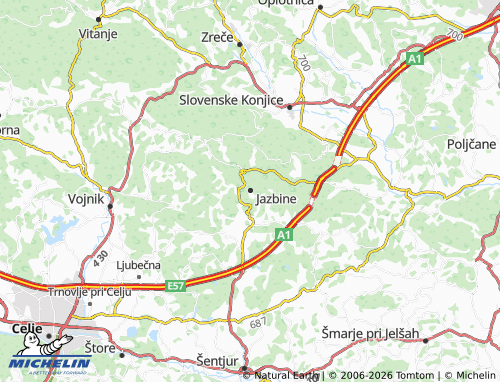 Carte MICHELIN Jazbine - ViaMichelin