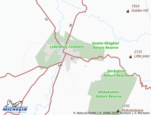 MICHELIN Lydenburg Extension 88 map - ViaMichelin