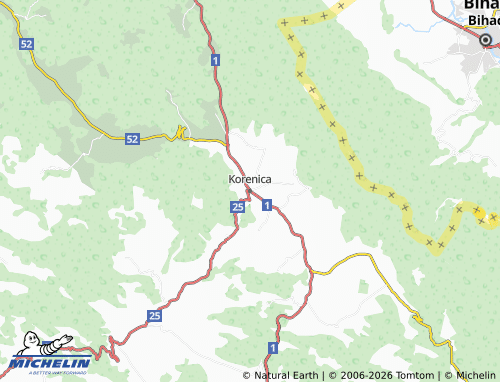 Mappa MICHELIN Korenica - ViaMichelin