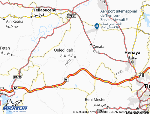 Mapa MICHELIN Awlad Riyah - ViaMichelin