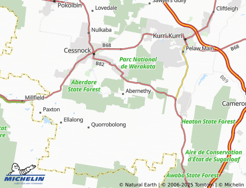 MICHELIN Abernethy map - ViaMichelin