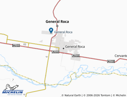 MICHELIN General Roca map - ViaMichelin