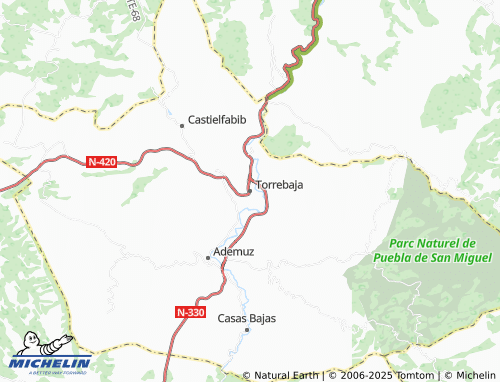 MICHELIN Torrebaja map - ViaMichelin