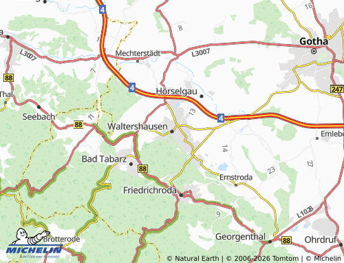 MICHELIN Waltershausen map - ViaMichelin