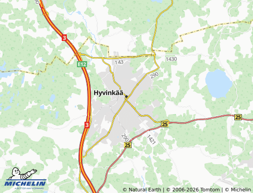 Kaart MICHELIN Hyvinkää - ViaMichelin