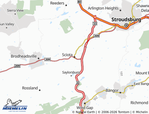 Mappa MICHELIN Sciota - ViaMichelin