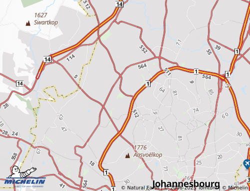 MICHELIN Northwold Extension 65 map - ViaMichelin