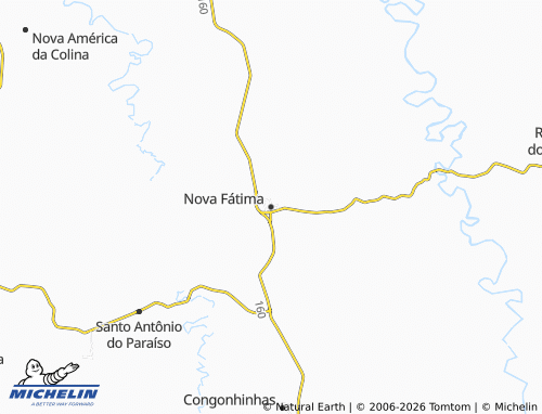 MICHELIN Nova Fátima map - ViaMichelin