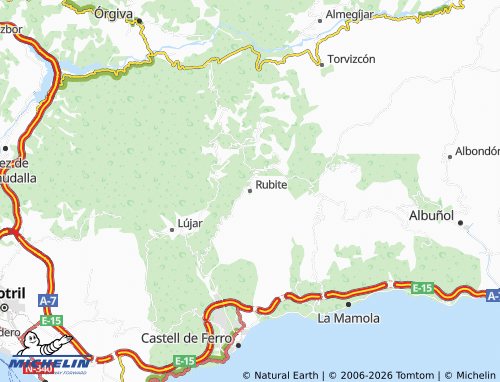 MICHELIN Rubite map - ViaMichelin