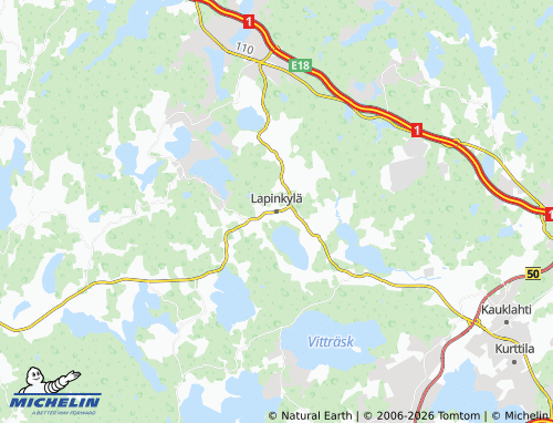 Carte MICHELIN Lapinkylä - ViaMichelin