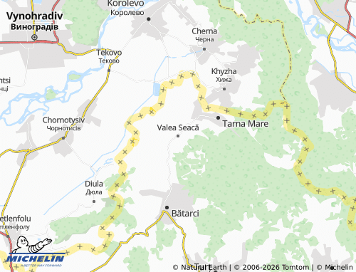Mappa MICHELIN Valea Seacă - ViaMichelin
