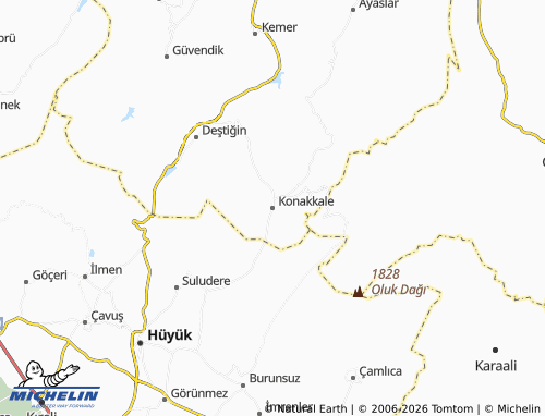 Mappa MICHELIN Konakkale - ViaMichelin