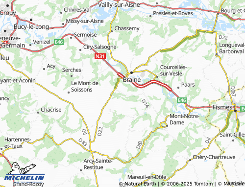 MICHELIN-Landkarte Cerseuil - ViaMichelin