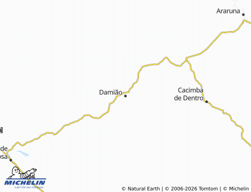 Carte MICHELIN Damião - ViaMichelin