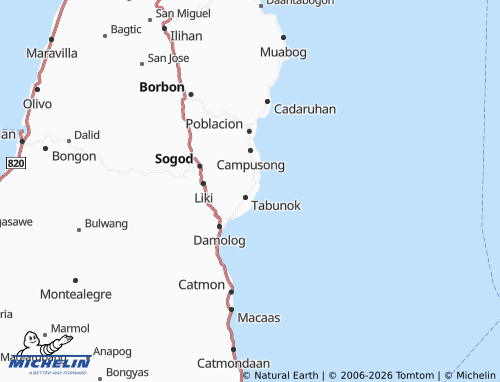 MICHELIN Calumboyan map - ViaMichelin