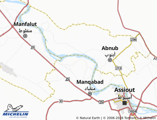 MICHELIN-Landkarte Naj' Abd al-Rasoul Abu Hasoubah - ViaMichelin