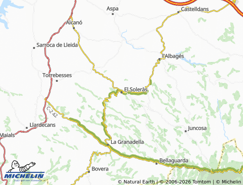 Mappa MICHELIN El Soleràs - ViaMichelin
