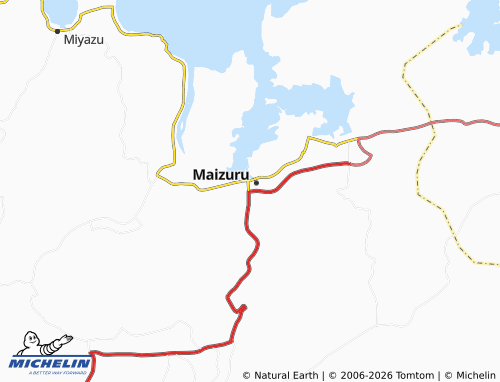 Kaart MICHELIN Nishi-Maizuru - ViaMichelin