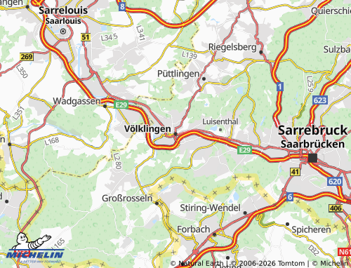 MICHELIN Völklingen map - ViaMichelin
