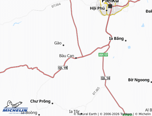 Mapa MICHELIN Bàu Cạn - ViaMichelin