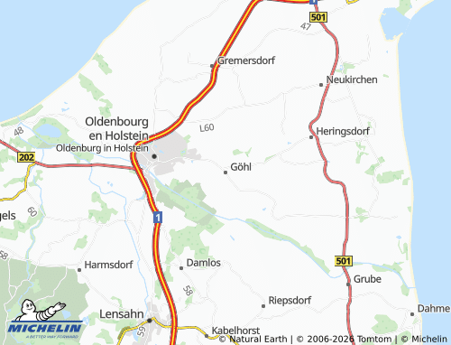 MICHELIN Göhl map - ViaMichelin