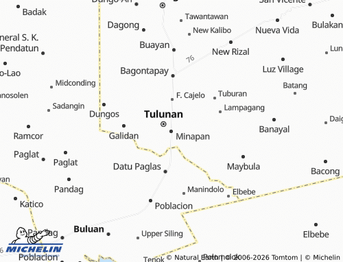 MICHELIN Minapan map - ViaMichelin