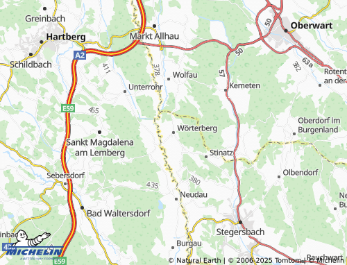 MICHELIN Wörterberg map - ViaMichelin