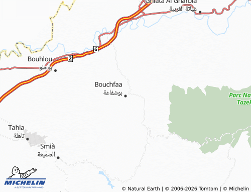 MICHELIN Bushfa'ah map - ViaMichelin